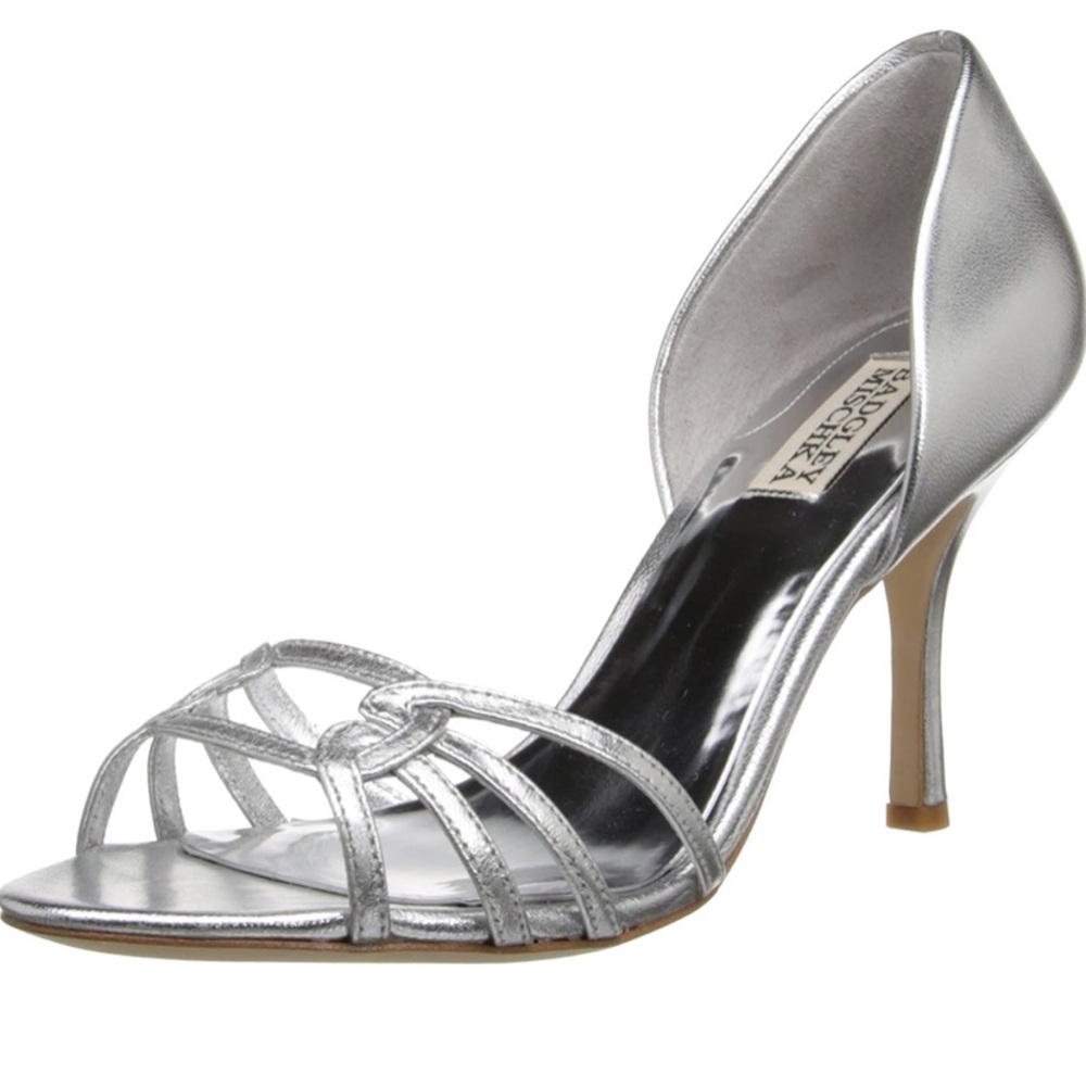 ‼️LAST CHANCE‼️ Badgley Mischka Silver Kennedy Dress Sandal